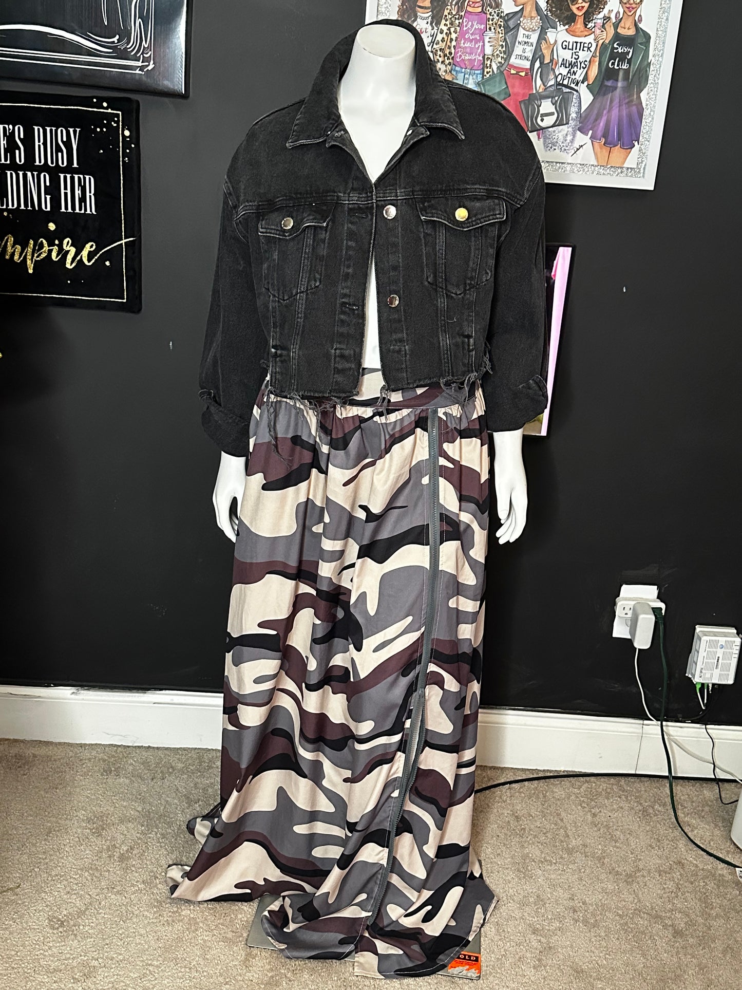 Boutique maxi skirt-L