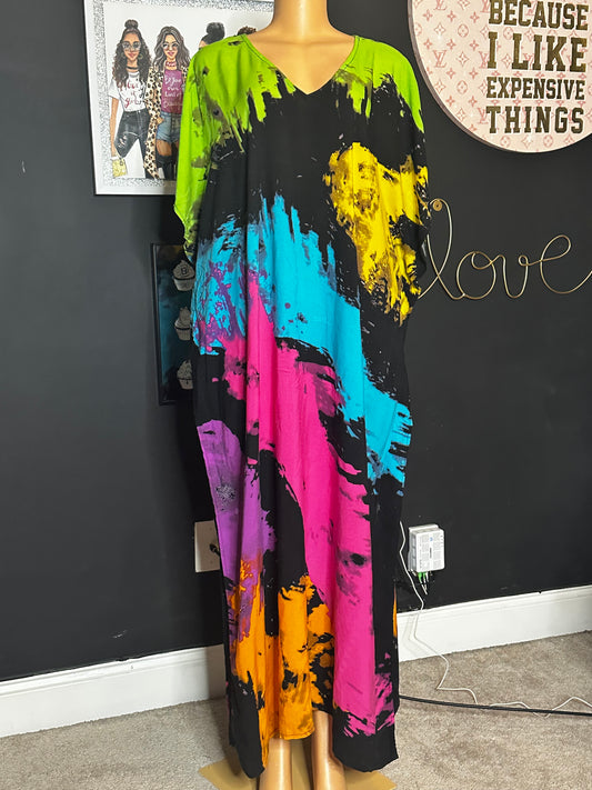 Multi colored caftan