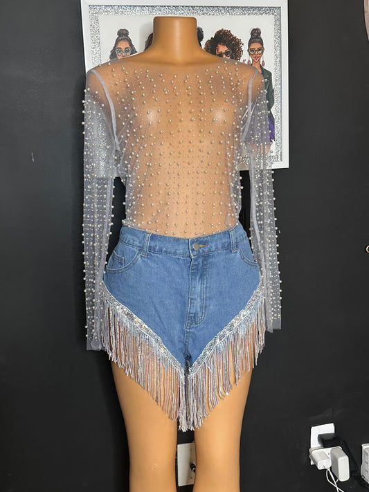 Denim shorts by Shein