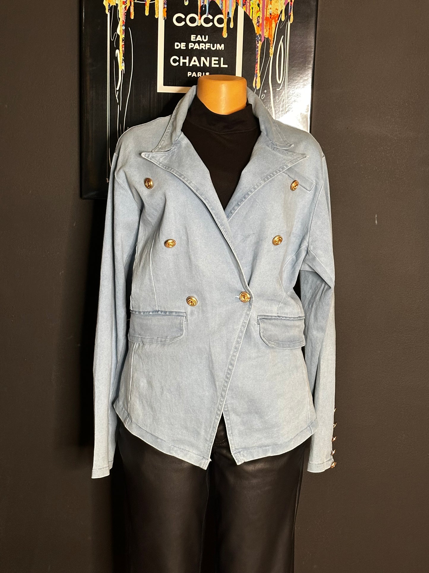 Denim blazer by Thrill jeans -2X