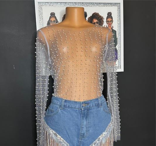 Pearl top by Haute Monde