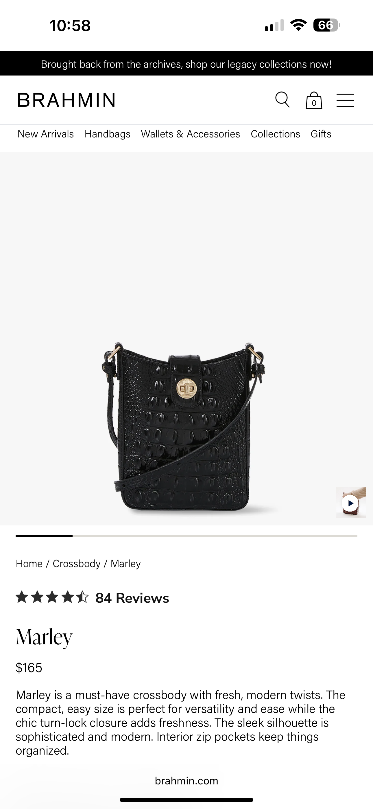 Marley crossbody by Brahmin