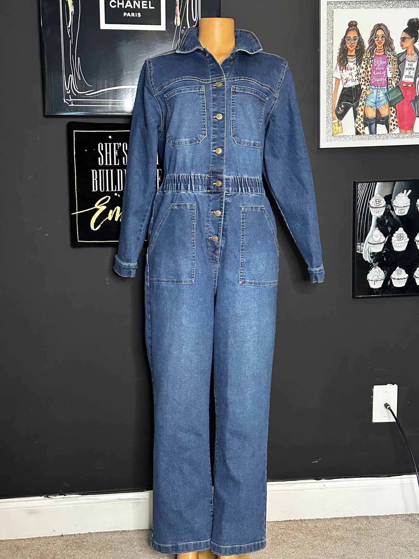 Jean jumpsuit by Celebrity Pink-M